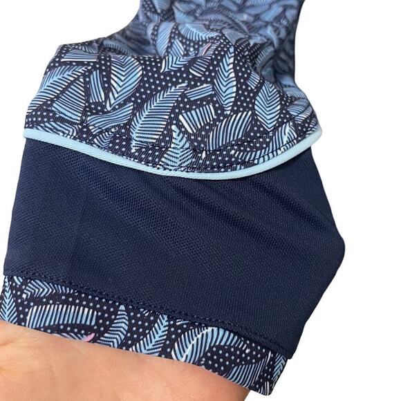 Peter Millar Palm Performance Stretch 1/4 Zip Top Size XL Blue UV Protection - Picture 6 of 11